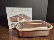 Bentgo Stainless Steel Leak-Proof Lunch Box Adjusted Compartments 3 Colors NIB