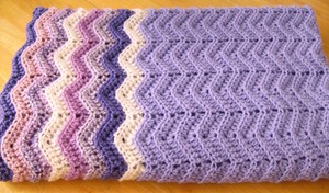 lavender baby blanket
