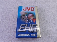 JVC EHG 30 Hi-Fi Compact VHS 90 Minute Tape TC-30 EHGDU New Sealed