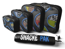 Shacke Pak - 4 Set Packing Cubes - Travel Organizers with Laundry Bag