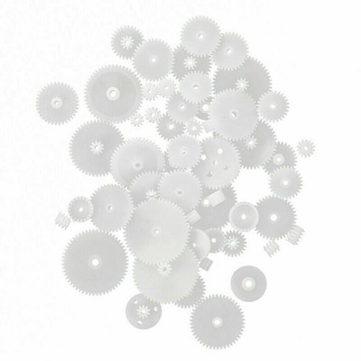 58 Pack DIY Plastic Gear Modulus 0.5 Assortment RC Car Robot Toy Motor Upgrade