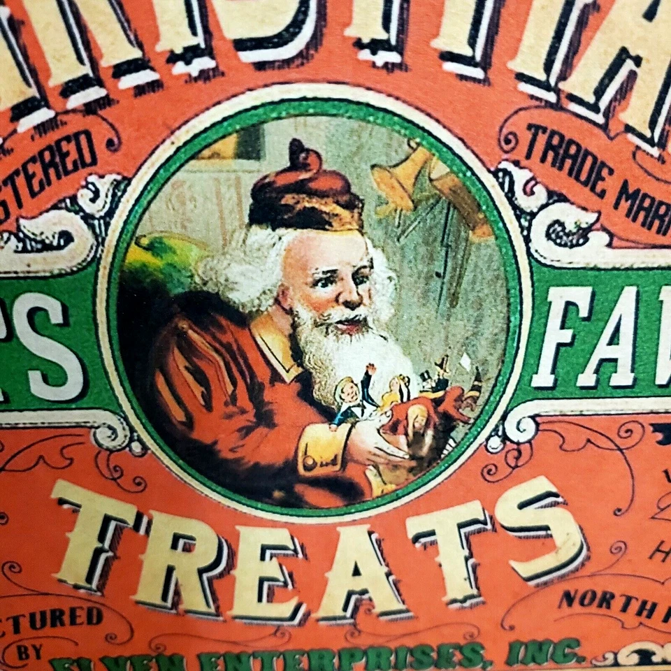 OLD RETRO VINTAGE VICTORIAN PRIMITIVE STYLE CHRISTMAS SANTA FAVORITE TREATS SIGN - Image 4 of 4