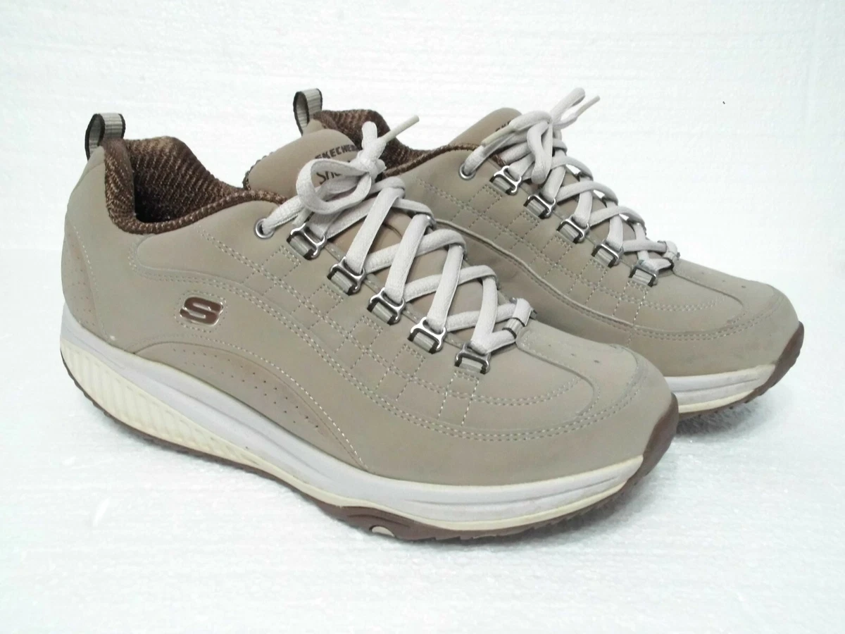 Skechers running beige cheap