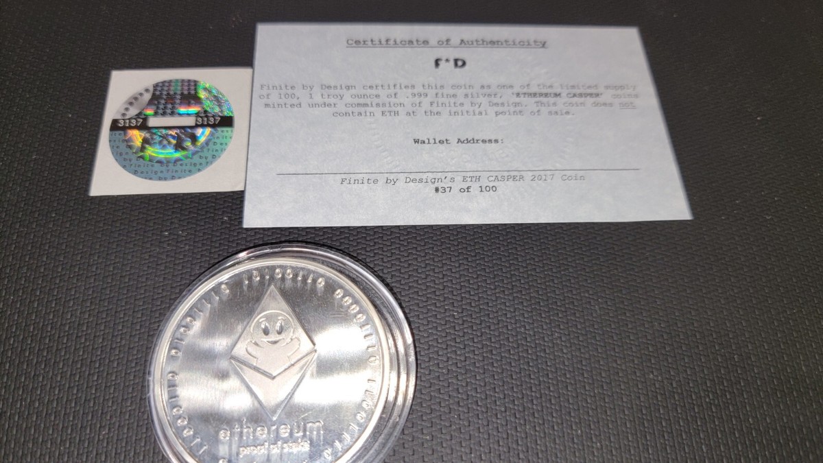Finite by Design Ethereum Casper Coin | eBay