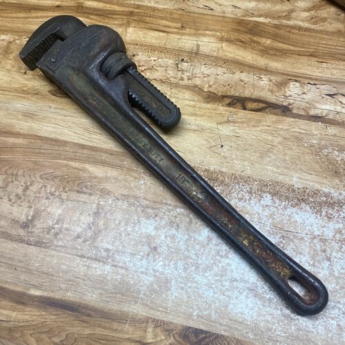 Vintage RIDGID 18" Straight Pipe Wrench 3" Jaw Heavy Duty