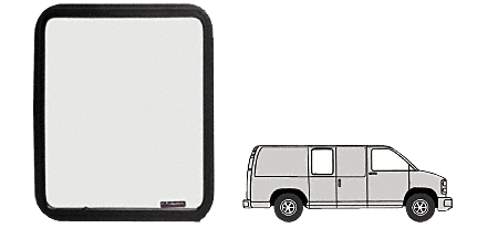 Fixed 40% Window - Sliding Door 1997+ Chevy/GMC Vans 17-1/8" x 21-7/8" - Picture 2 of 2