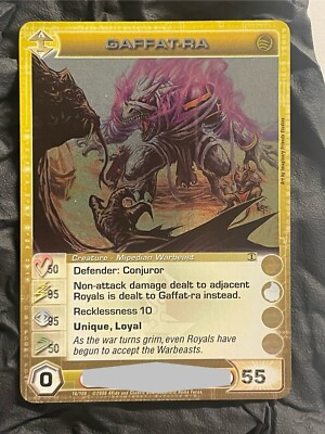 Chaotic 2 MAX E&C Gaffat-Ra 16/100 TOTT 1st Edition Foil Rare