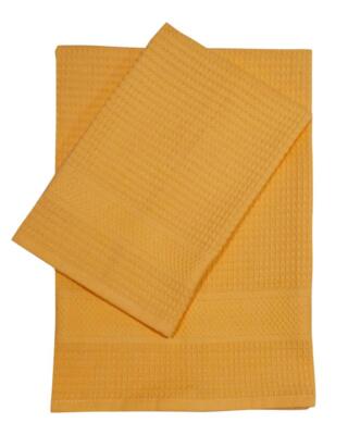 Set Asciugamani Ca' D'Oro Nido D'Ape - Coppia In Cotone Piquè Tortora - Foto 8