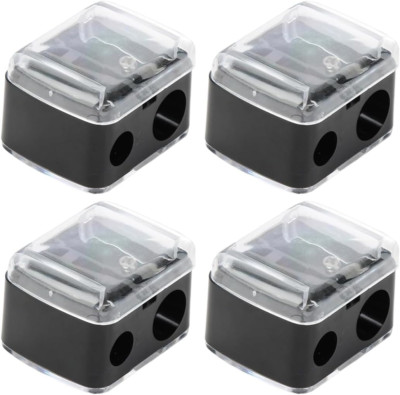 4pcs Spitzer Kosmetikstifte Tragbare Dual Anspitzer Kosmetikspitzer Make up Shar