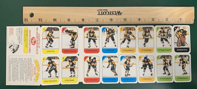 1982-83 Post Cereal Hockey SET BREAK singles - Pittsburgh Penguins