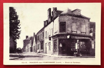 AK NOGENT sur VERNISSON in Frankreich um 1916 Route de Varennes  ( 88843