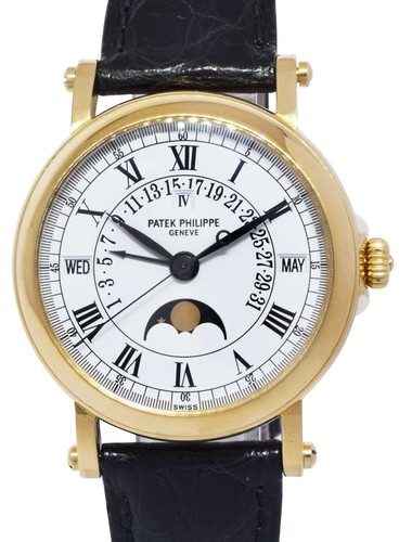 Patek Philippe Perpetual Calendar 5059 18k Yellow Gold Mens 36...