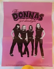 THE DONNAS Get Skintight POSTER Vintage 1999 Lookout! Promo Original 18" x 24"