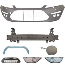 Set Kit Stoßstange vorne für Ford Mondeo IV Bj. 10-14 +Träger+Zubehör+Nebel