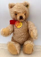 1977-1982 9" STEIFF TEDDY BEAR Light Brown with Ear Button Pendant
