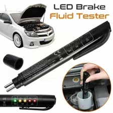 Car Brake Fluid Tester Pen 5 LED Oil Moisture Diagnostic Tool For DOT3 DOT4DOT5