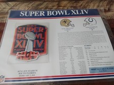 Willabee & Ward SUPER BOWL XLlV COLTS Saints Football Patch MVP Drew Brees NFL