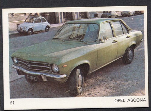 Americana München 1970 Karte - Motor Cars - Nr 21 - Opel Ascona