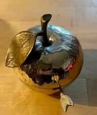 Michael Aram Silver Apple Honey Pot With Spoon