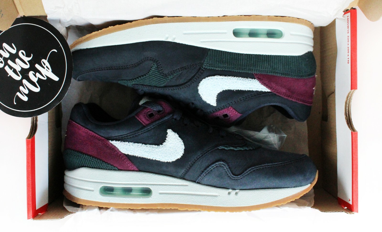 Nike Air Max 1 Obsidian Ocean Crepe Sole UK11 Worn - Depop