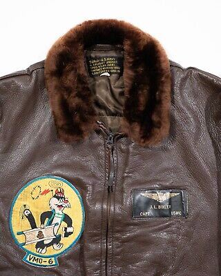 KOREAN WAR USMC 55J14 G-1 FLIGHT JACKET A. PRITZKER & SONS KOREAN WAR USMC 55J14 G-1 FLIGHT JACKET A. PRITZKER & SONS