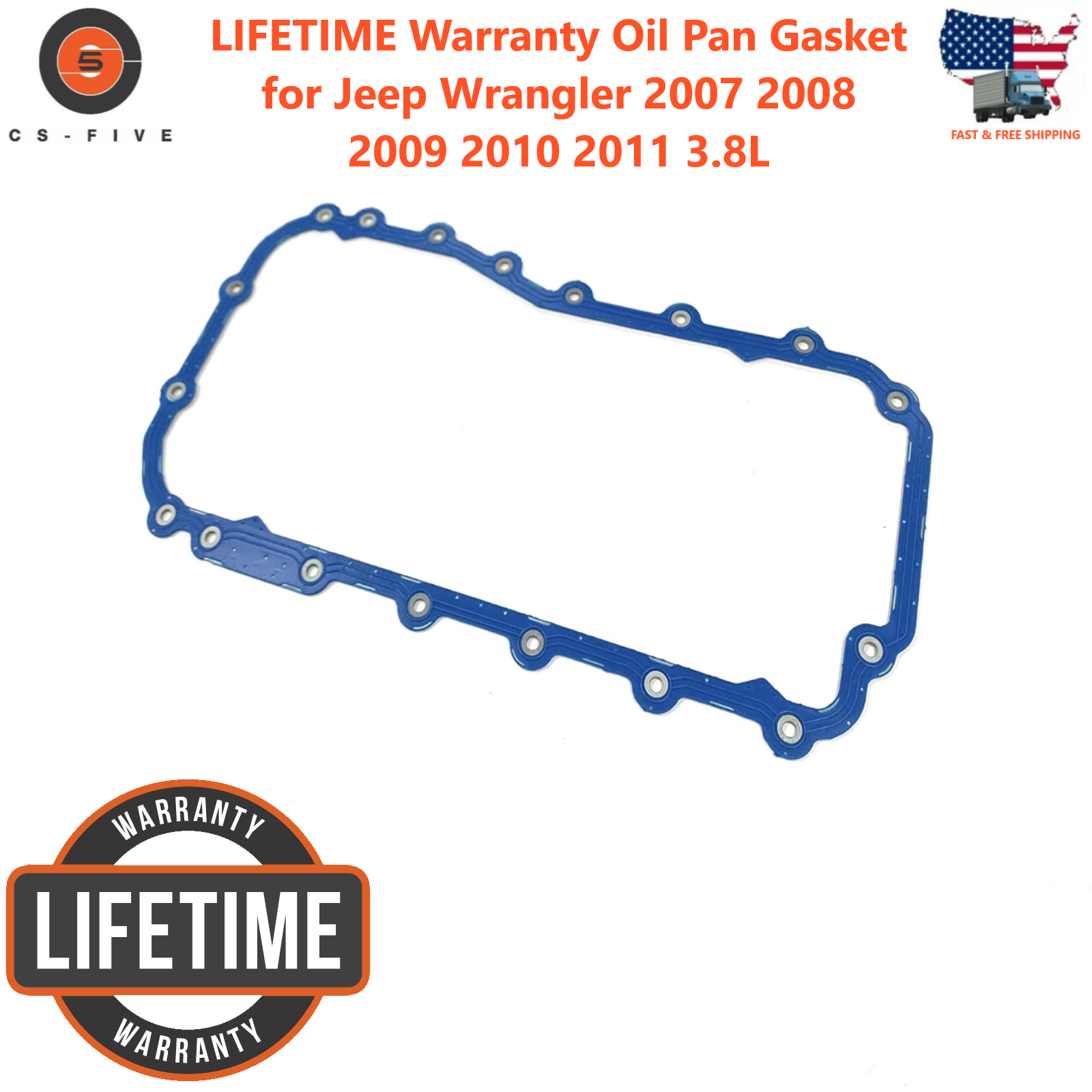 LIFETIME Warranty Oil Pan Gasket for Jeep Wrangler 2007 2008 2009 2010 2011   | eBay