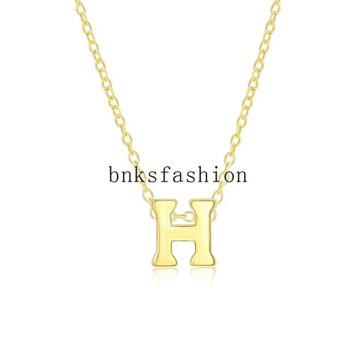Women Girls Initial Letter A to Z Alphabet Pendant Necklace Chain Jewelry Gifts - Picture 12 of 30
