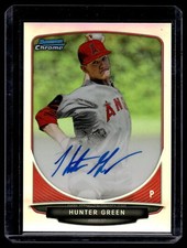 Hunter Green 2013 Bowman Chrome Autograph Refractor Card  #BCA-HG