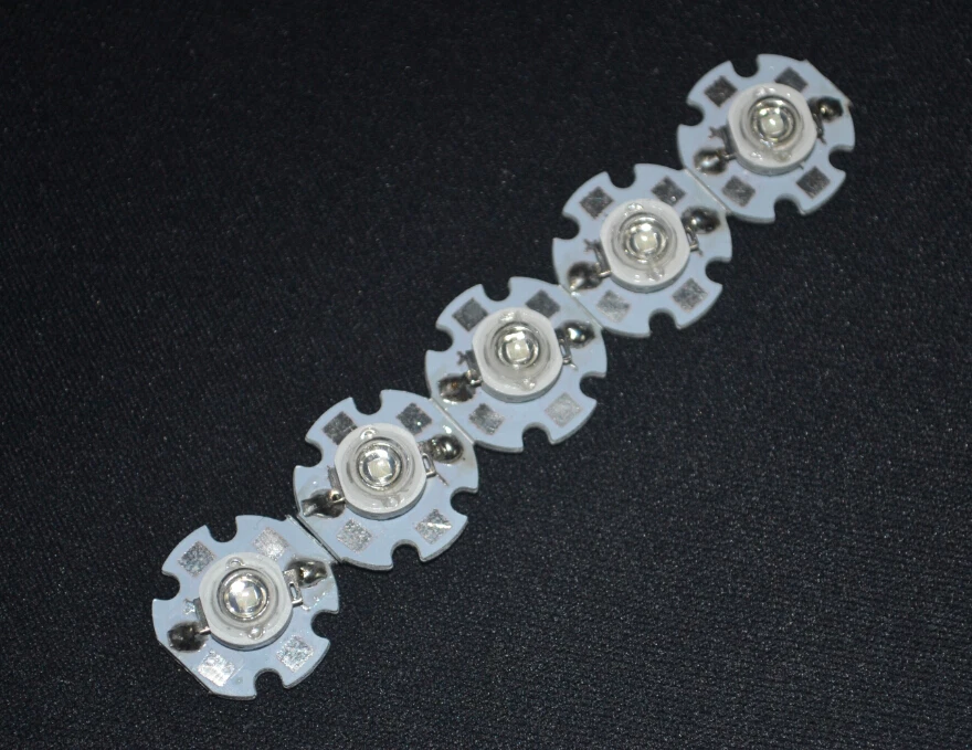 3W High Power UV 365nm 375nm 395nm 400nm 410nm 420nm LED Chip Birne Lampe Licht - Bild 3 von 4