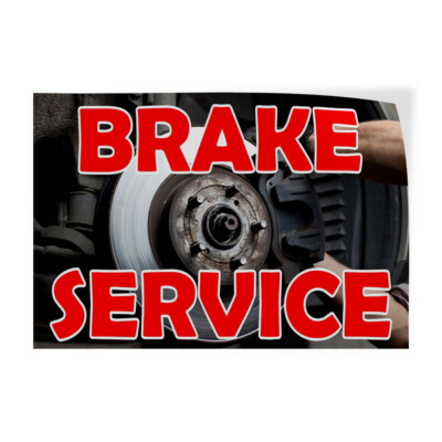 Decal Stickers Brake Service Vinyl Store Sign Label Automotive | eBay