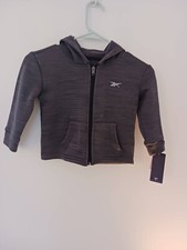 Gray Reebok zip up hoodie size 3T. New With Tags.