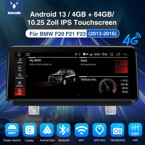 Android 13 GPS CarPlay Touchscreen für BMW 1/2er F20 F21 F23 NBT SWC Autoradio - Bild 2 von 17