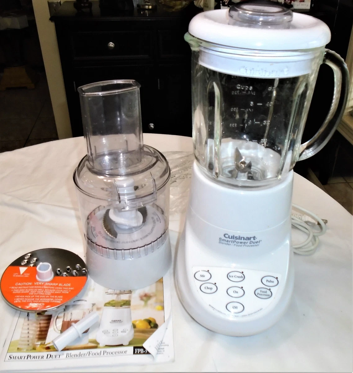 Cuisinart Food Processor Blender Combo 5-Functions Cuisinart Smartpower  Duet 500