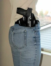 Women's Vertical M&P Shield Holster for Concealed Carry, 9mm/.40, Made in USA