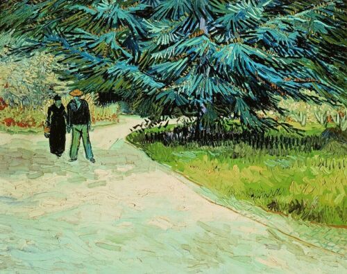 "The Poet´s Garden III Vincent van Gogh (1853-189 "Canvas Wall Art Picture Print