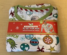 NEW The Grinch Holiday PJ Set for Men Size 3X