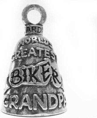 Biker Grandpa GUARDIAN BELL FITS ANY HARLEY-DAVIDSON MOTORCYCLE granddad  