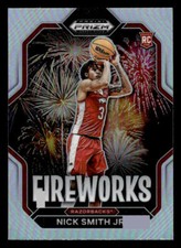 Nick Smith Jr. 2023 Panini Prizm Draft Picks Fireworks Silver #4
