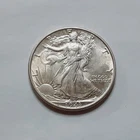 AU/BU?  1943 P  90% Silver Liberty Walking half Dollar!!    Nice coin!  A345