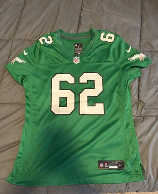 New Nike Jason Kelce Philadelphia Eagles Kelly Green Jersey WOMENS Sz M $130