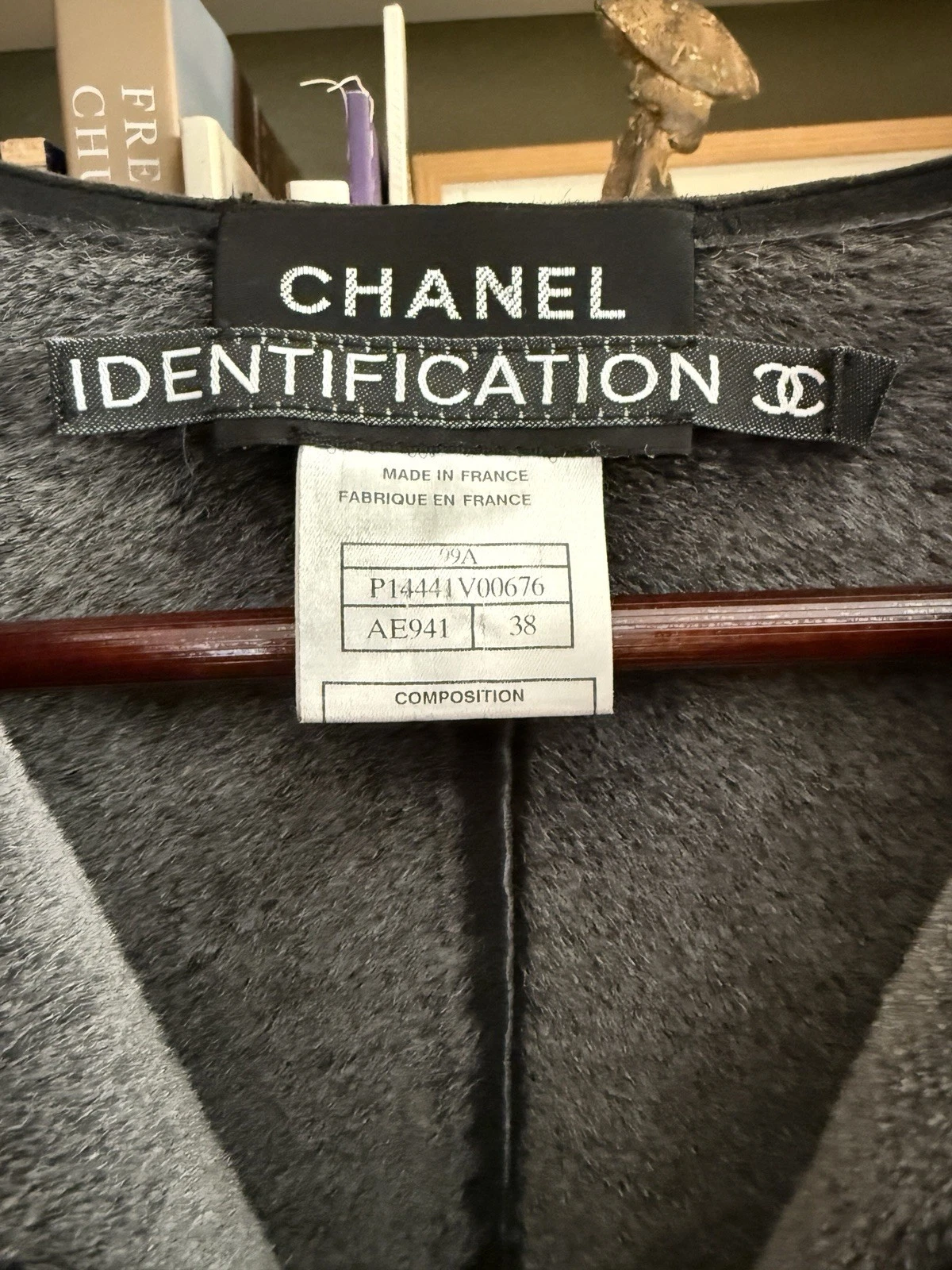 AUTENTICA Giacca Chanel Vintage Pelle di Pecora Shearling EU 38