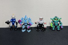 Vtg Lot 4 Z Bots Galoob Mentor Proton Blyde Protok 1993 Zbots Micro Machines
