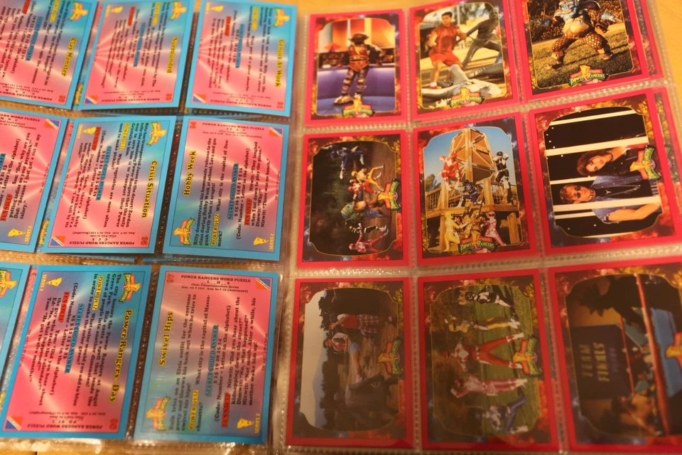 POWER RANGERS SERIES 2 COLLECT A CARD COMPLETE SET 72 TRADING CARDS - Image 4 of 4