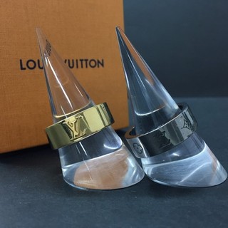 Juego de 2 anillos EGA Louis Vuitton LV Instinct tono oro/plata ISO talla: 61/9CE1265