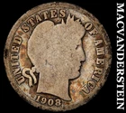 1908-S Barber Dime- Silver- Scarce Better Date No Reserve #J855