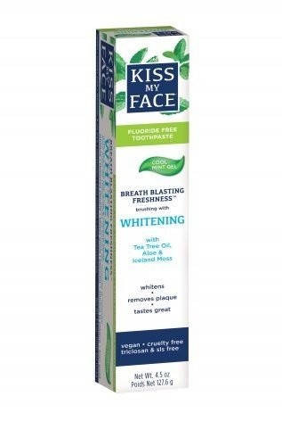 Kiss My Face Отбеливающая зубная паста Cool Mint Gel без фтора 45 унции пасты 2190₽
