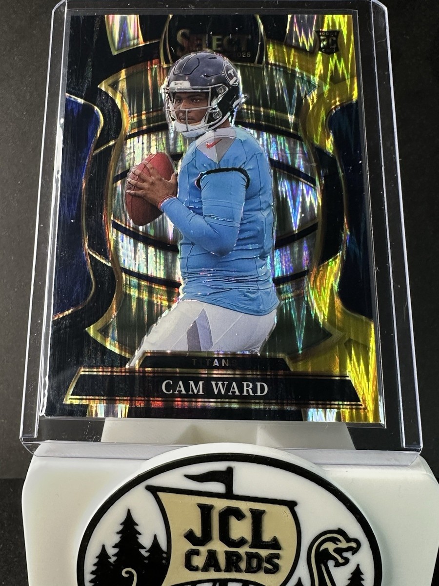 2025 Panini Select - Concourse Cam Ward #26 Black & Gold Shock