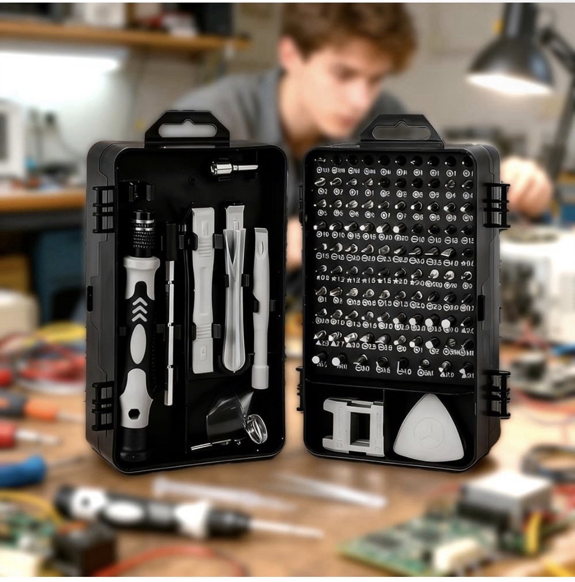 115 in 1 Precision Screwdriver Set Acssart Magnetic Bit Computer Repair Tool Kit