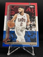 #4 Ty Jerome Red, White, and Blue Refractor (2025-26 Topps Chrome Basketball)
