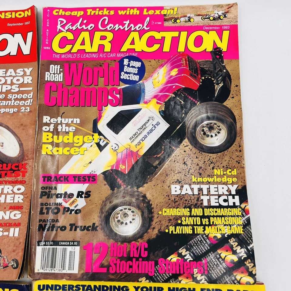 Vintage Radio Control Car Action Magazine Lot 1988 & 1993 - Image 4 of 4